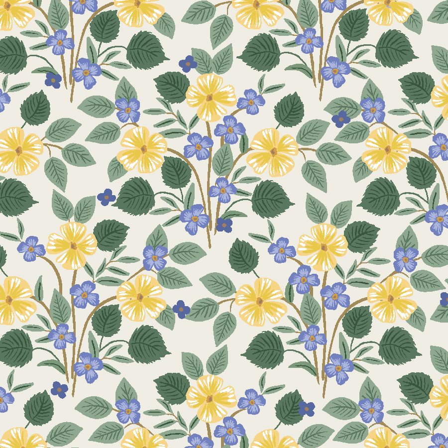 Bramble- Briar - Cream- Cotton Poplin - PER 1/4 METRE (7946508566766)