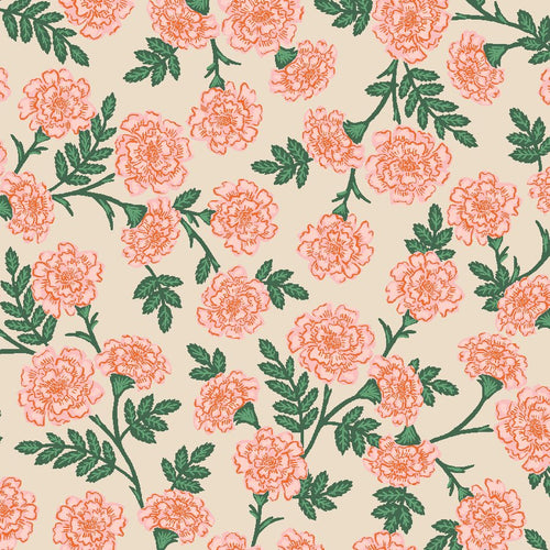 Bramble- Dianthus - Blush - Cotton Poplin - PER 1/4 METRE (7946506666222)