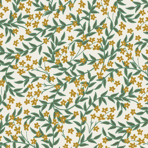 Bramble- Daphne - Gold Metallic - Cotton Poplin - PER 1/4 METRE (7946505519342)