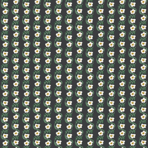 Copy of Rifle Paper Co. Bon Voyage Meadow Black Metallic- Cotton Poplin - Cotton + Steel - PER 1/4 METRE (7946502078702)