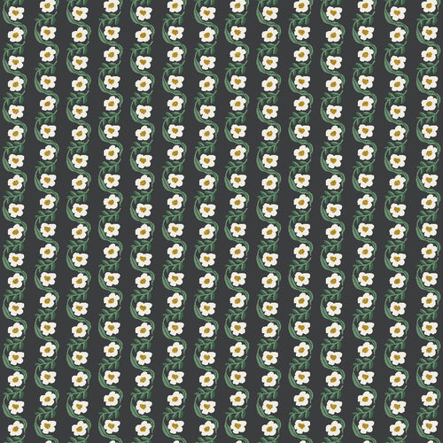 Copy of Rifle Paper Co. Bon Voyage Meadow Black Metallic- Cotton Poplin - Cotton + Steel - PER 1/4 METRE (7946502078702)