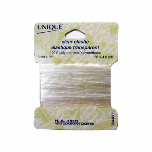 Clear Elastic 6mm x 5m by UNIQUE (2514940788796)