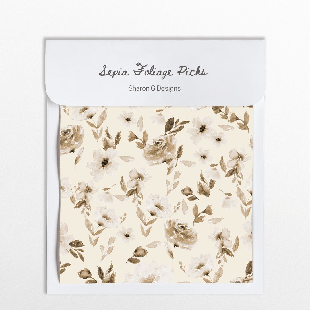DIGITAL FILE- Sepia Foliage Picks (7753061531886)