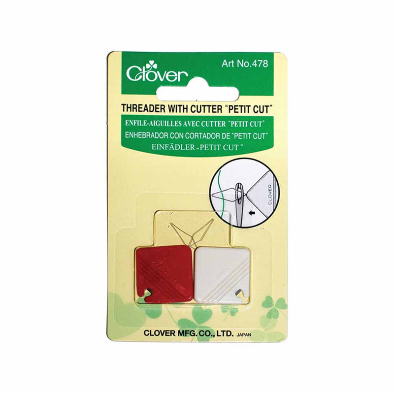 Needle Threader with Cutter by Clover - 2pcs (7960465768686)