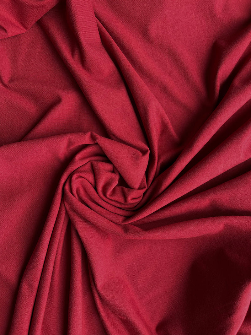 Scarlet - Solids, Bamboo JERSEY Knit |PER 1/2 M | 250 GSM (7922971672814)