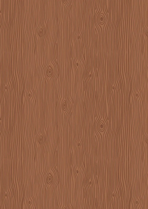 A Winter Nap, Dark Wood Grain by Lewis & Irene - by the 1/4 METER (7935782093038)
