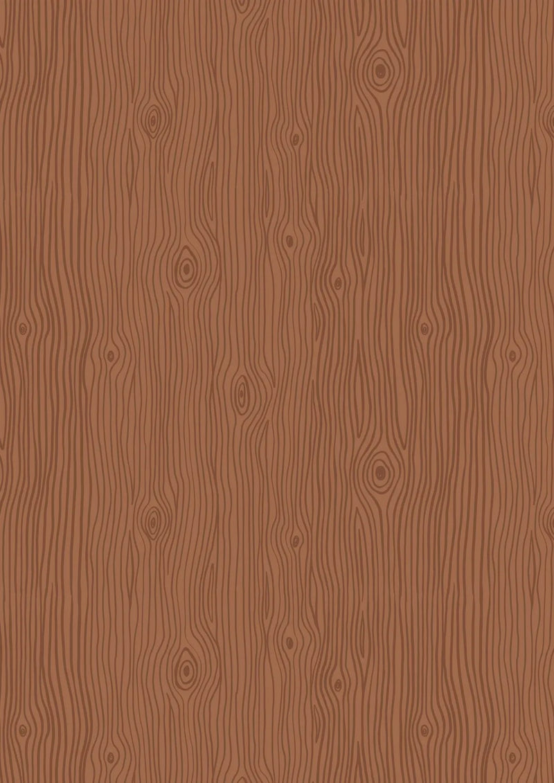 A Winter Nap, Dark Wood Grain by Lewis & Irene - by the 1/4 METER (7935782093038)