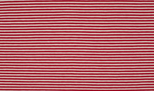 Red-White Mini Stripes, Knit Fabric, European knits (581988417596)