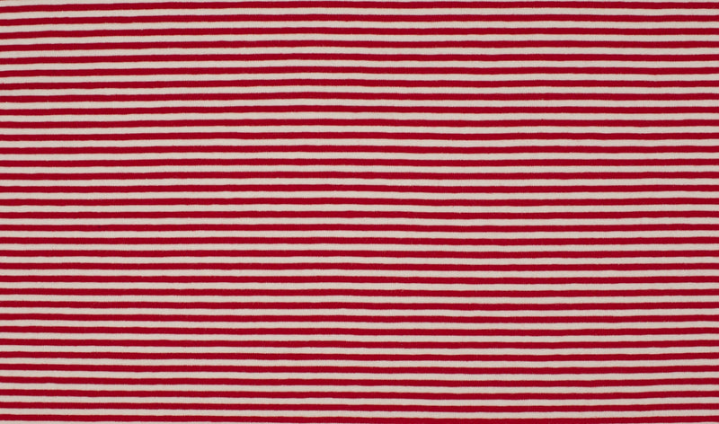 Red-White Mini Stripes, Knit Fabric, European knits (581988417596)