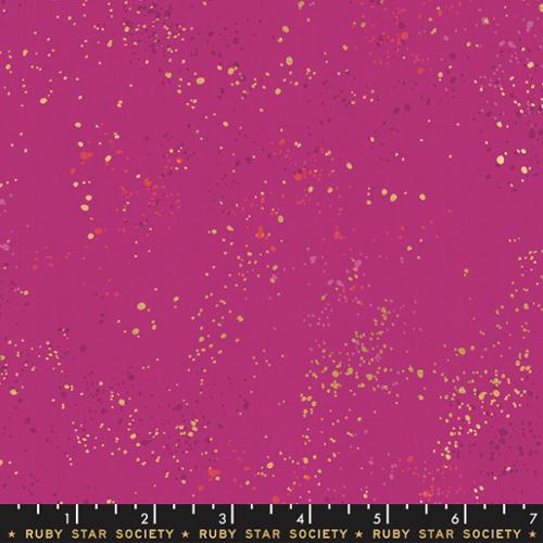 Speckled Metallic Berry  - by the 1/4 METER