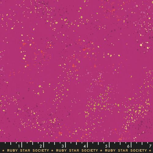 Speckled Metallic Berry  - by the 1/4 METER (7968047038702)