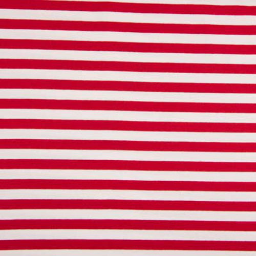 Red/White Stripes, Yarn Dyed French Terry, by the 1/2 metre (7863140090094)