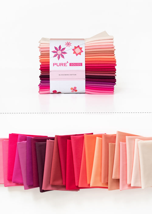 Blossoming, Pure Solids, Fat Quarter Bundle (7968020988142)