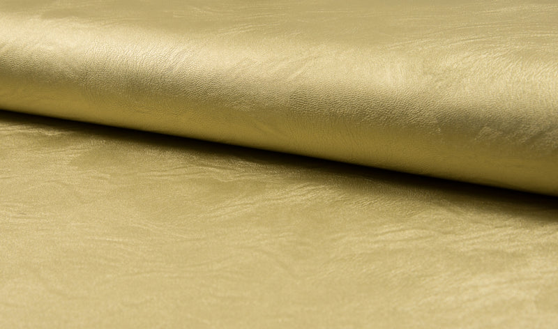 Gold,  Jersey Leather by the 1/2 Meter, European knits (487901560870)