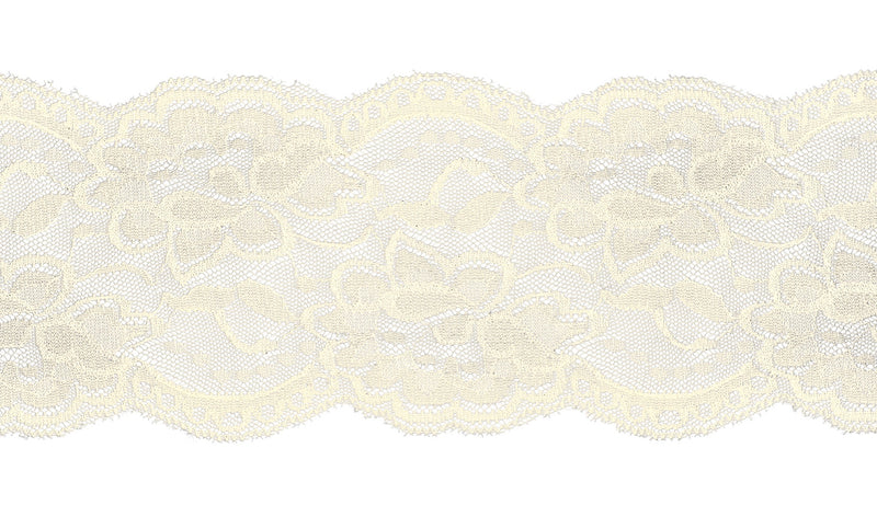 1m Cotton Lace Trim, 8cm, Rose Pink