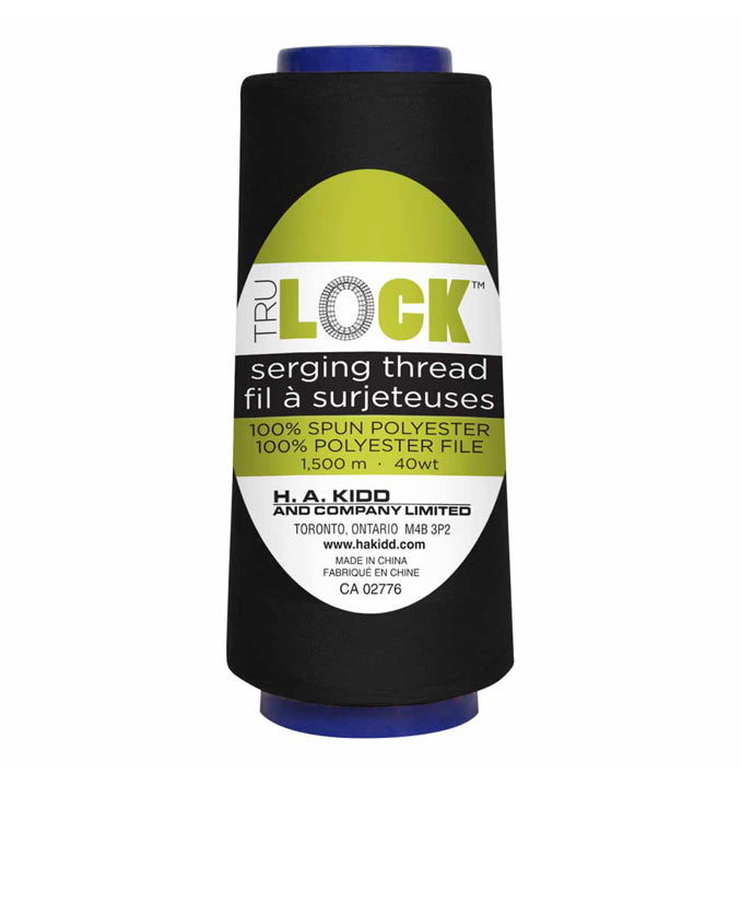 TRULOCK Serging Thread 1500m- Black (2352034086972)