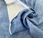 Denim Look Collection- Organic Digital French Terry Knit Fabric by the 1/2 Meter, European knits (6964604633273)