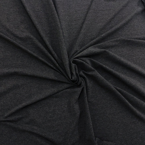 Charcoal Mix - Solids, Bamboo Cotton Stretch FLEECE | PER 1/2 Meter | 300 GSM (6940201550009)