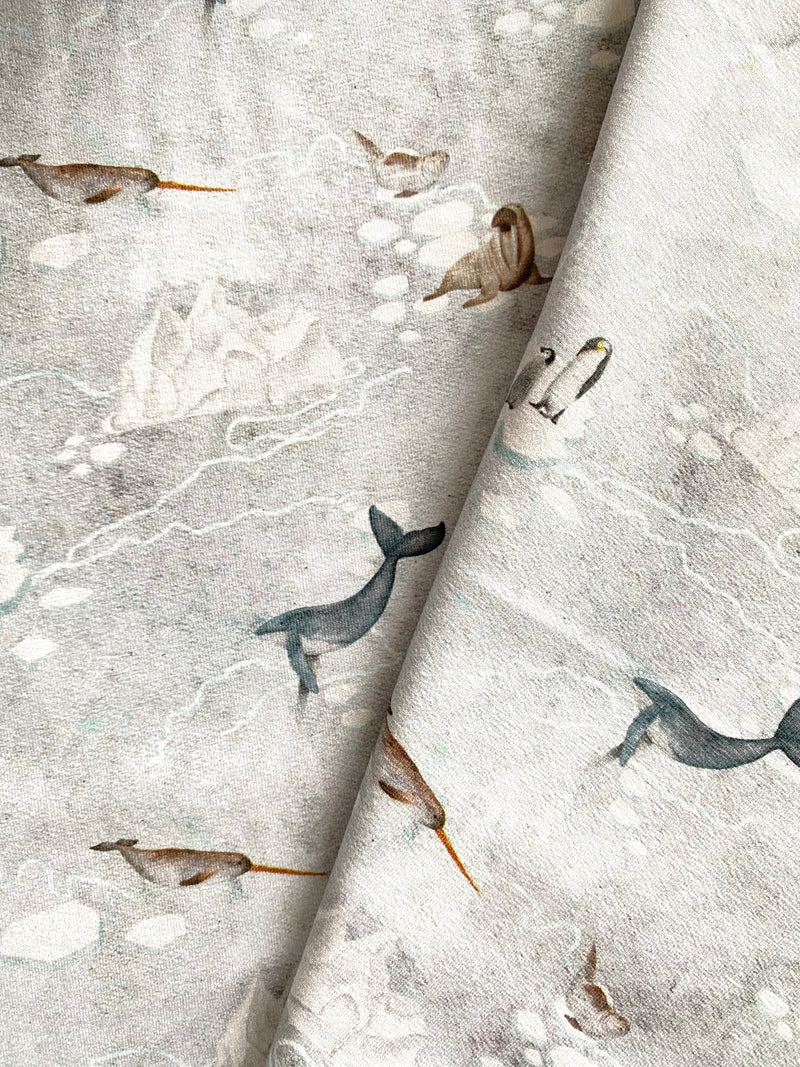Arctic Animals, per 1/2 meter, Digital Jersey, European knits (7993474220270)