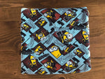 Minions on the Loose- Blue, Digital Sweat, by the 1/2 metre, European Knits (7955662766318)