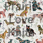 R42 PREORDER - Floral Dogs - by the 1/2 metre (7909308039406) (7991936385262)