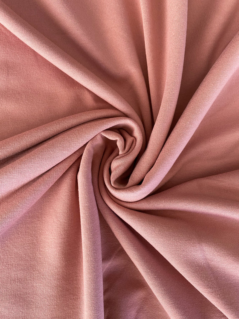 Desert Rose-  Solids, BAMBOO FRENCH TERRY Knit | PER 1/2 Meter | 270 GSM (6275029696697)