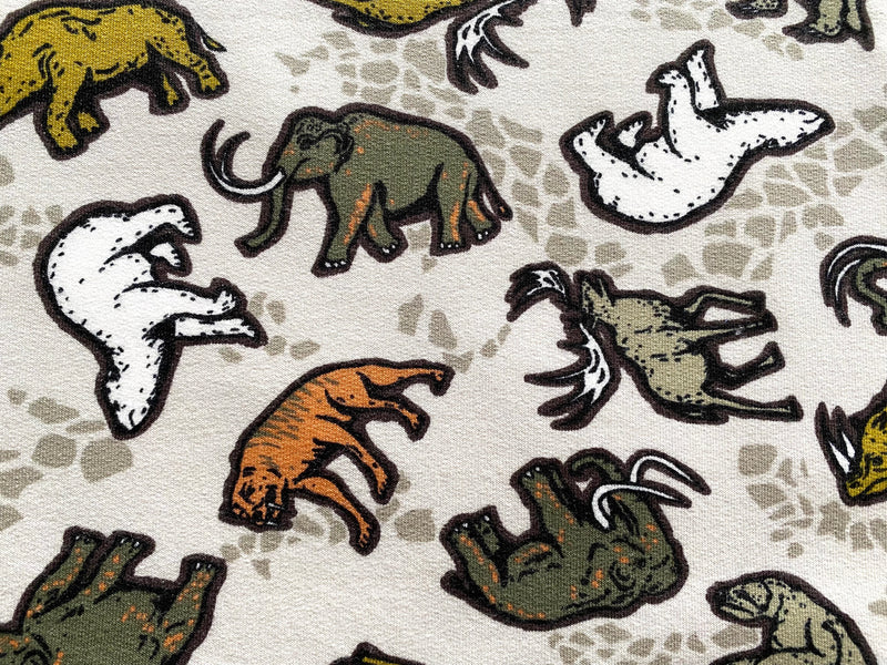 Safari Adventure, Light Taupe , Digital Sweat, by the 1/2 metre, European Knits (7993462391022)