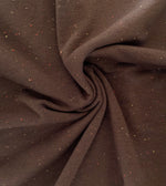 Sprinkles - Mocha - Brushed Sweat | Knit Fabric by the 1/2 Meter| (7588280238318)