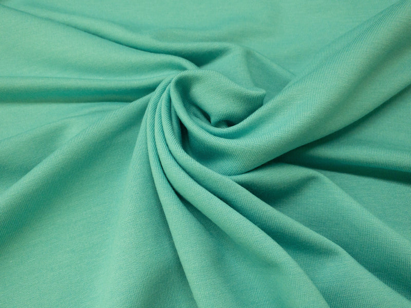 Mint Aqua - Bamboo FRENCH TERRY Knit | PER 1/2 Meter | 270 GSM (4435928383548)
