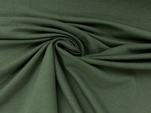 Moss - Solids, Bamboo Cotton Stretch FLEECE | PER 1/2 Meter | 300 GSM (6940177105081)