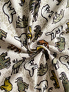 Safari Adventure, Light Taupe , Digital Sweat, by the 1/2 metre, European Knits (7993462391022)