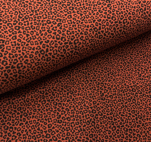 Leopard - Stone, Jersey Knit Fabric, per 1/2 meter, European knits (4573305569340)