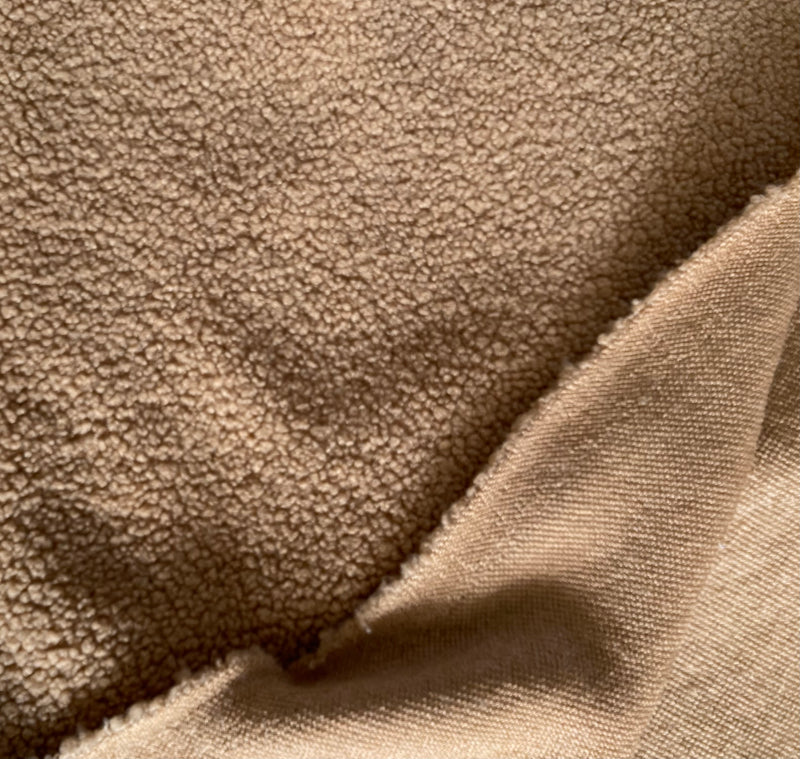 Teddy Fleece, Knit Fabric, per 1/2 meter, European knits (8028778725614)