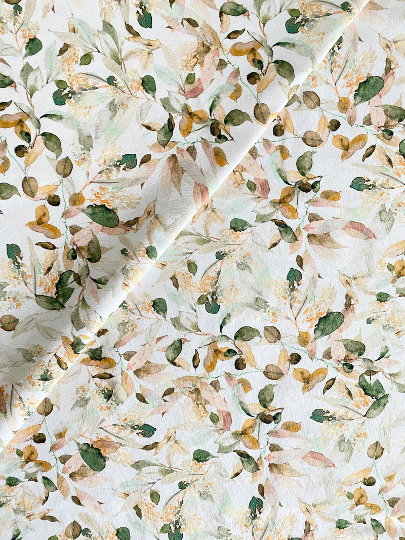 Rustic Leaves, per 1/2 meter, Digital Jersey, European knits (8001656750318)