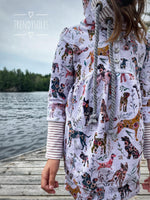 R42 PREORDER - Floral Dogs - by the 1/2 metre (7909308039406) (7991936385262)