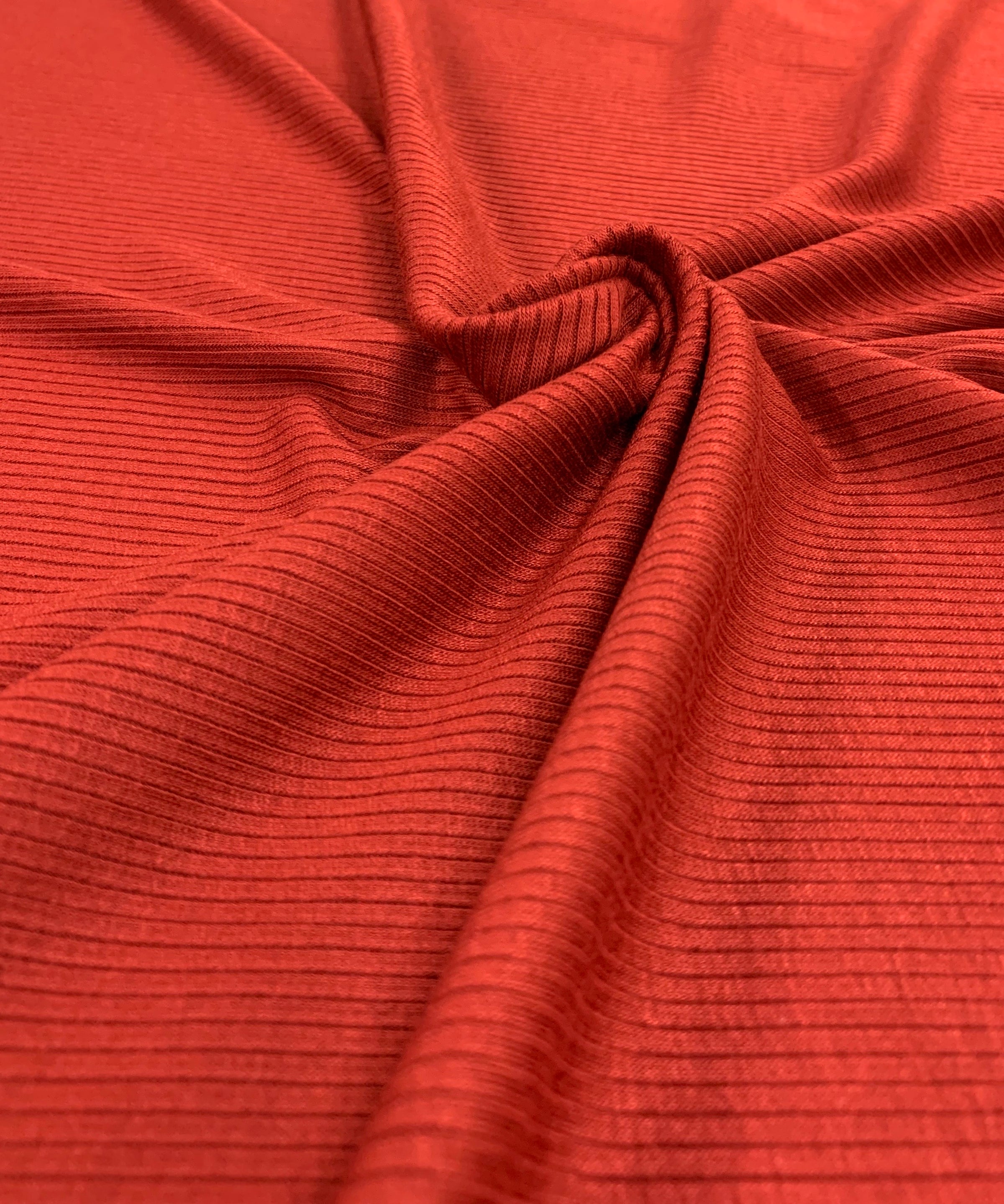 Dark Heathered Gray Stretch Cotton and Modal 2x2 Rib Knit - Rib