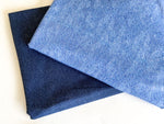 Denim Look Collection- Organic Digital French Terry Knit Fabric by the 1/2 Meter, European knits (6964604633273)