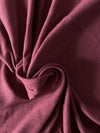 Heretic Wine - Solids, Bamboo Cotton Stretch FLEECE | PER 1/2 Meter | 300 GSM (6852615078073)