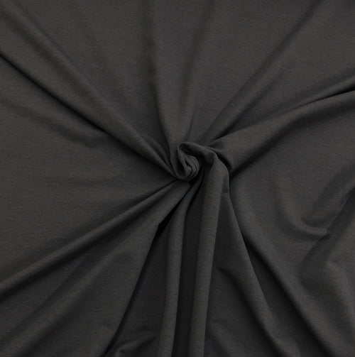 Dark Shadow- Bamboo FRENCH TERRY Knit | PER 1/2 Meter | 270 GSM (9256746884)