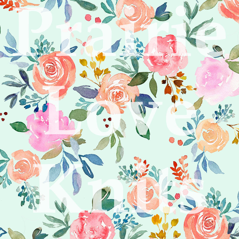 R38 PREORDER - Summer Bright Floral - by the 1/2 metre (7575534731502) (7754692952302)