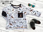 R45 PREORDER - Winter Foxscape - by the 1/2 metre (7994414629102) (8041591275758)