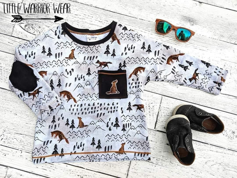 R45 PREORDER - Winter Foxscape - by the 1/2 metre (7994414629102) (8041591275758)