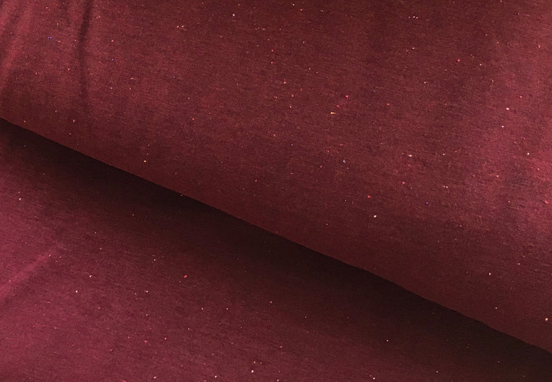 Sprinkles - Bordo - Brushed Sweat | Knit Fabric by the 1/2 Meter| (2404438638652)