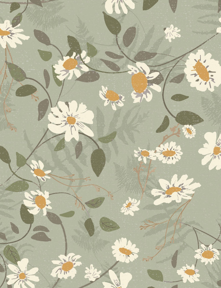 DIGITAL FILE- Rustic Daisy- Sage (7690511876334)