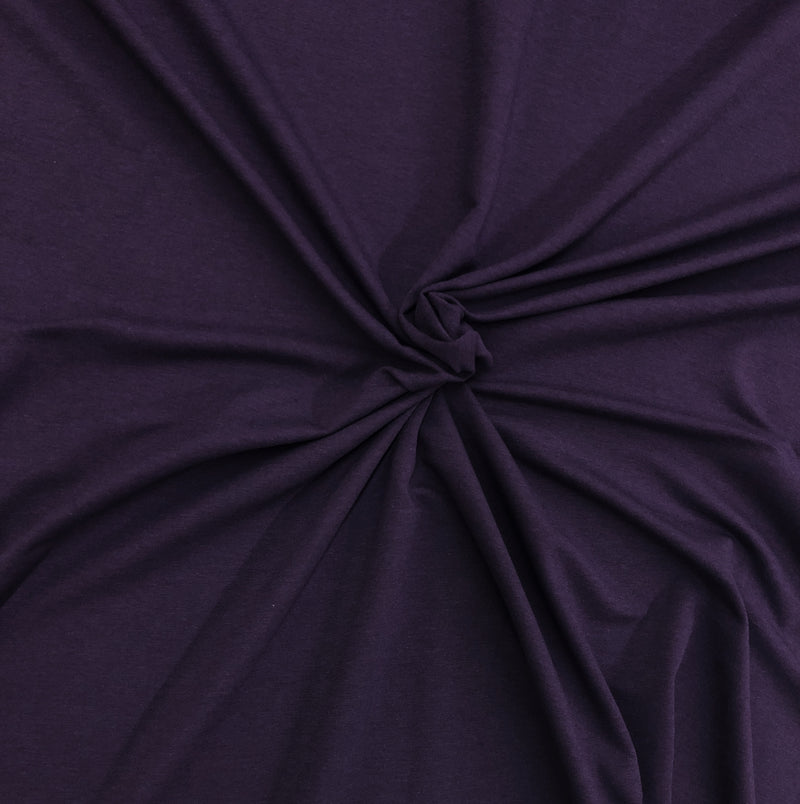 Plum- Bamboo FRENCH TERRY Knit | PER 1/2 Meter | 270 GSM (9256673476)