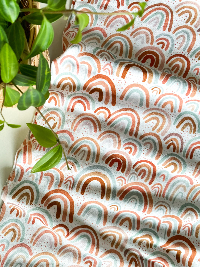 Sienna Rainbows, per 1/2 meter, Digital Jersey, European knits (7993471828206)