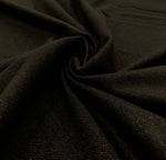 Black Denim Jeans Jersey, Oeko-Tex Certified, Knit Fabric by the 1/2 Meter, European knits (213908062236)