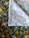 Minions on the Loose- Mustard, Digital Sweat, by the 1/2 metre, European Knits (7955662504174)