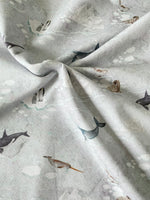 Arctic Animals, per 1/2 meter, Digital Jersey, European knits (7993474220270)