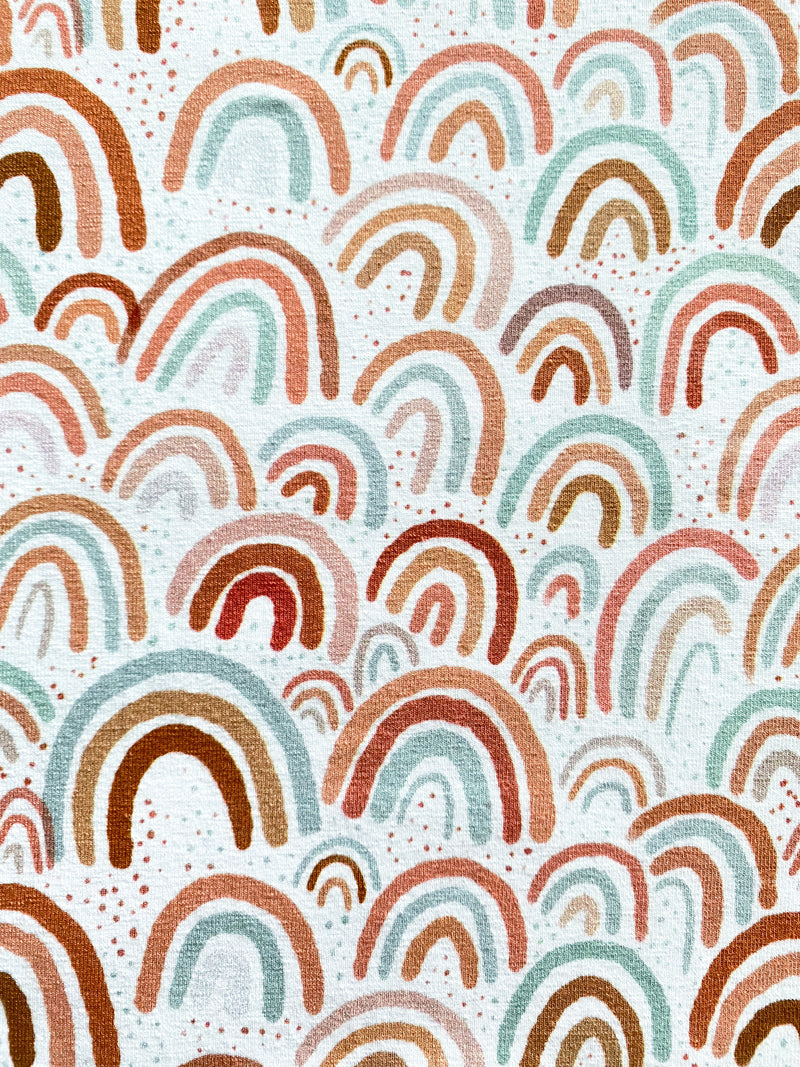 Sienna Rainbows, per 1/2 meter, Digital Jersey, European knits (7993471828206)